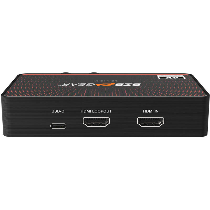 BZBGEAR USB-C 4K60 Video Capture Box with Scaler, HDMI 2.0 Loop Out, Audio & HDR10 to SDR Conversion