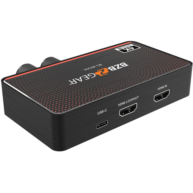 BZBGEAR USB-C 4K60 Video Capture Box with Scaler, HDMI 2.0 Loop Out, Audio & HDR10 to SDR Conversion