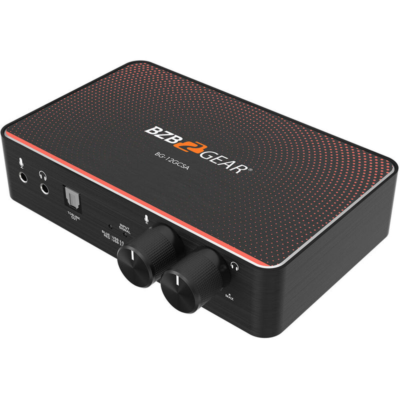 BZBGEAR USB-C 12G-SDI Video Capture Box with Scaler, HDMI 2.0/12G-SDI Loop Out and Audio