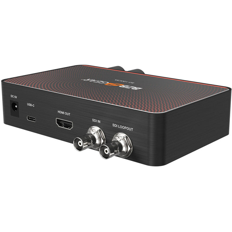 BZBGEAR USB-C 12G-SDI Video Capture Box with Scaler, HDMI 2.0/12G-SDI Loop Out and Audio
