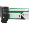 Lexmark Return Program Toner Cartridge (Cyan, 12,500 Pages)