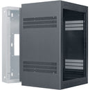 Lowell Manufacturing Wall-Mounted 16 RU, 28" Deep Rack (Cabinet Only)