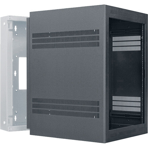 Lowell Manufacturing Wall-Mounted 16 RU, 32" Deep Rack (Cabinet Only)