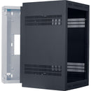 Lowell Manufacturing Wall-Mounted 18 RU, 28" Deep Rack (Cabinet Only)