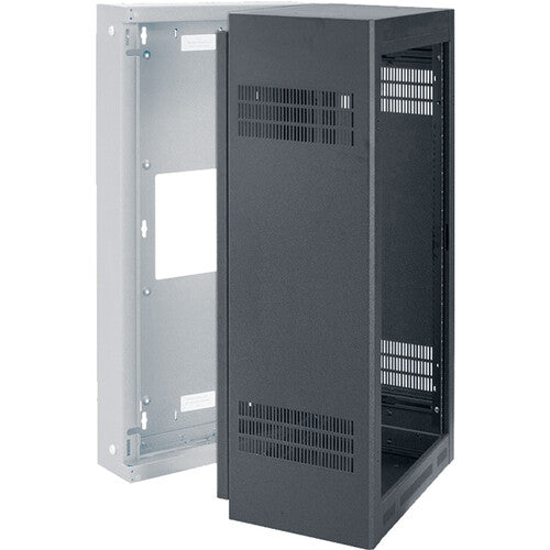 Lowell Manufacturing Wall-Mounted 21 RU, 19" Deep Rack (Cabinet Only)