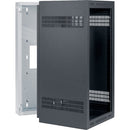 Lowell Manufacturing Wall-Mounted 24 RU, 28" Deep Rack (Cabinet Only)