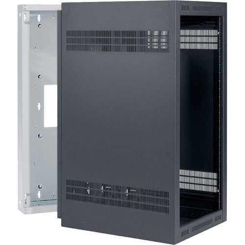 Lowell Manufacturing Wall-Mounted 24 RU, 32" Deep Rack (Cabinet Only)