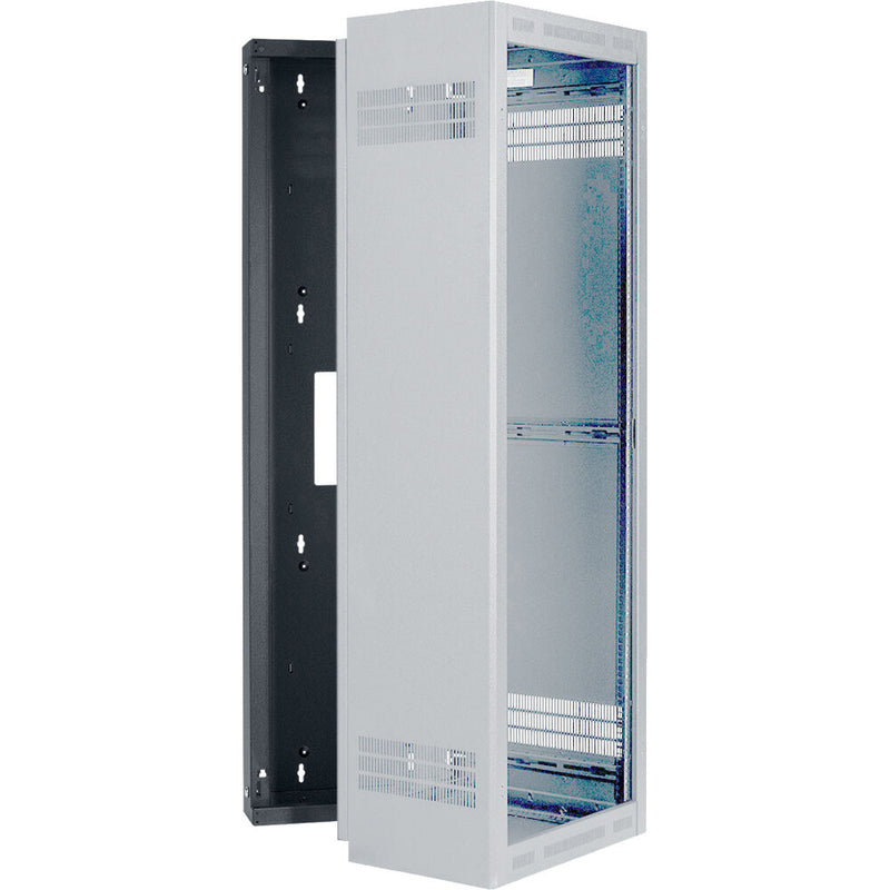 Lowell Manufacturing Rack Sectional Wall-Mount Back Box for LWR Series 35 RU Cabinet (19 and 23")