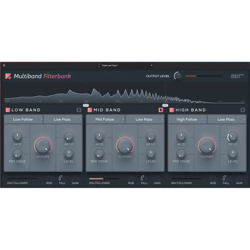 AIR Music Technology Multiband Filterbank Audio Plug-In