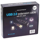 Monoprice USB-A to USB-A Female 2.0 Extension Cable (Black, 82')