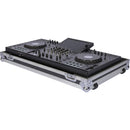 Headliner Low-Profile Flight Case with Wheels for AlphaTheta XDJ-AZ (Silver/Black)