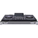 Headliner Low-Profile Flight Case with Wheels for AlphaTheta XDJ-AZ (Silver/Black)