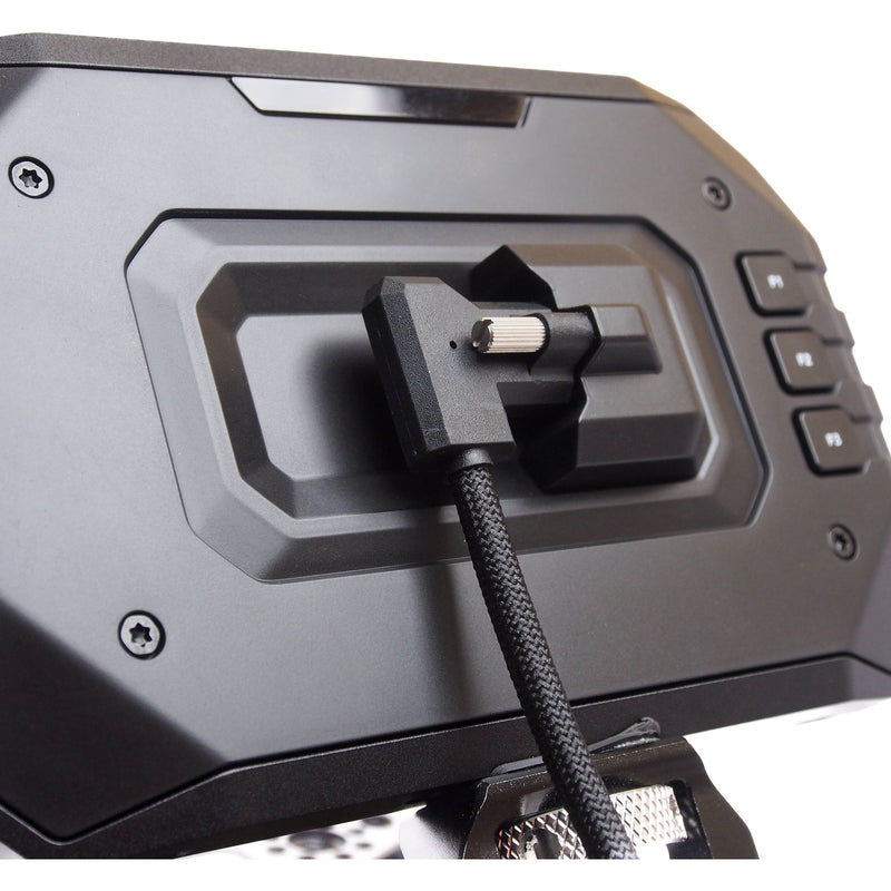 XLCS Designs Locking USB-C Right-Angle to Right-Angle EVF Cable for PYXIS 6K (11.8", Black)