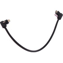 XLCS Designs Locking USB-C Right-Angle to Right-Angle EVF Cable for PYXIS 6K (11.8", Black)