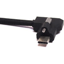 XLCS Designs Locking USB-C Right-Angle to Right-Angle EVF Cable for PYXIS 6K (19.7", Black)