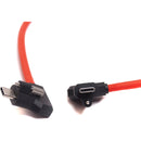XLCS Designs Locking USB-C Right-Angle to Right-Angle EVF Cable for PYXIS 6K (19.7", Red)