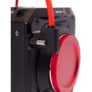 XLCS Designs Locking USB-C Right-Angle to Right-Angle EVF Cable for PYXIS 6K (19.7", Red)