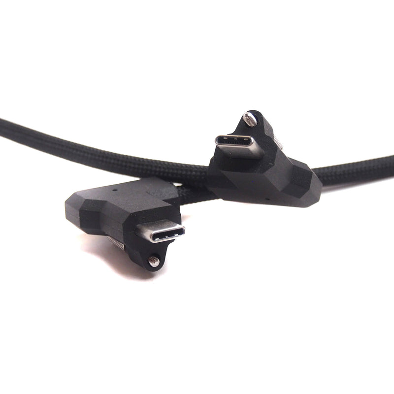 XLCS Designs Locking USB-C Right-Angle to Right-Angle EVF Cable for PYXIS 6K (31.5", Black)