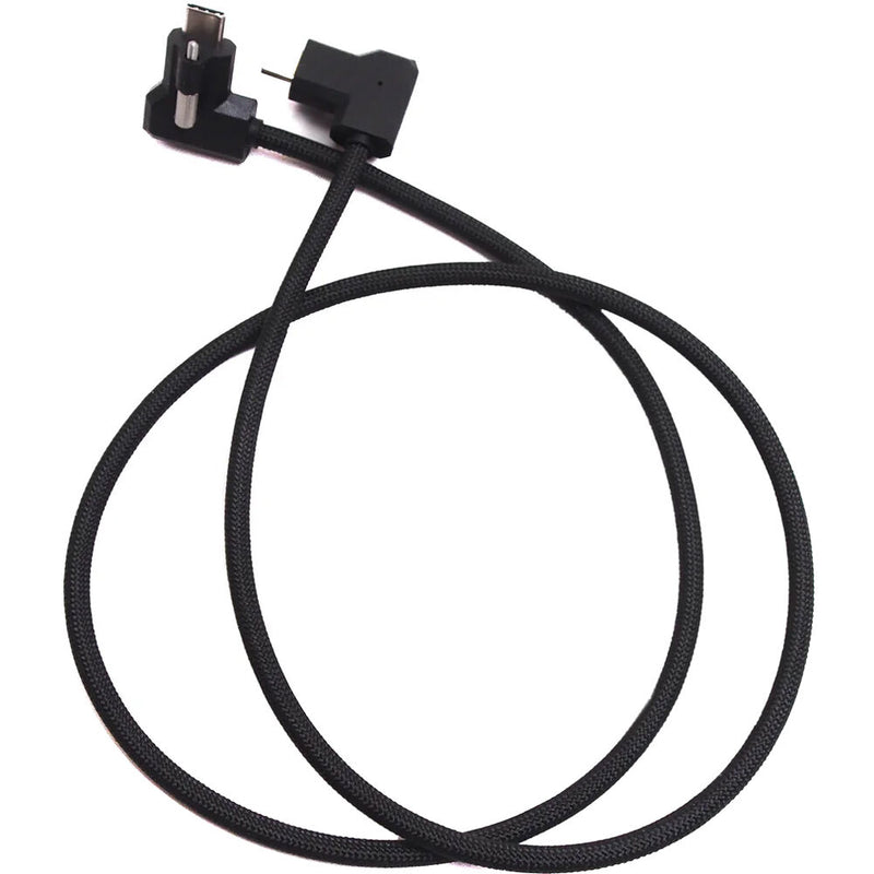 XLCS Designs Locking USB-C Right-Angle to Right-Angle EVF Cable for PYXIS 6K (31.5", Black)
