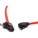 XLCS Designs Locking USB-C Right-Angle to Right-Angle EVF Cable for PYXIS 6K (31.5", Red)
