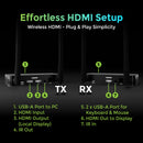 IOGEAR 4K HDMI Wireless Video Extension Kit with Keyboard & Mouse Control