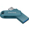 SanDisk 512GB Ultra Dual Drive Go 2-in-1 Flash Drive (Navagio Bay Blue)