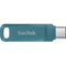 SanDisk 512GB Ultra Dual Drive Go 2-in-1 Flash Drive (Navagio Bay Blue)
