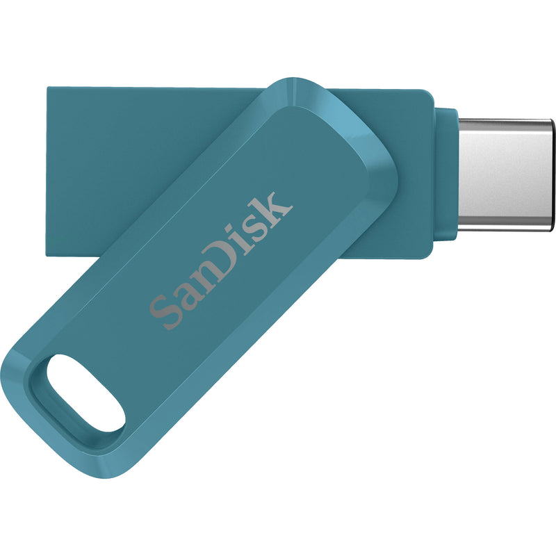 SanDisk 512GB Ultra Dual Drive Go 2-in-1 Flash Drive (Navagio Bay Blue)