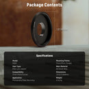 Neewer PA062 17mm to 37mm and 58mm Lens Filter Adapter Ring for Smartphones