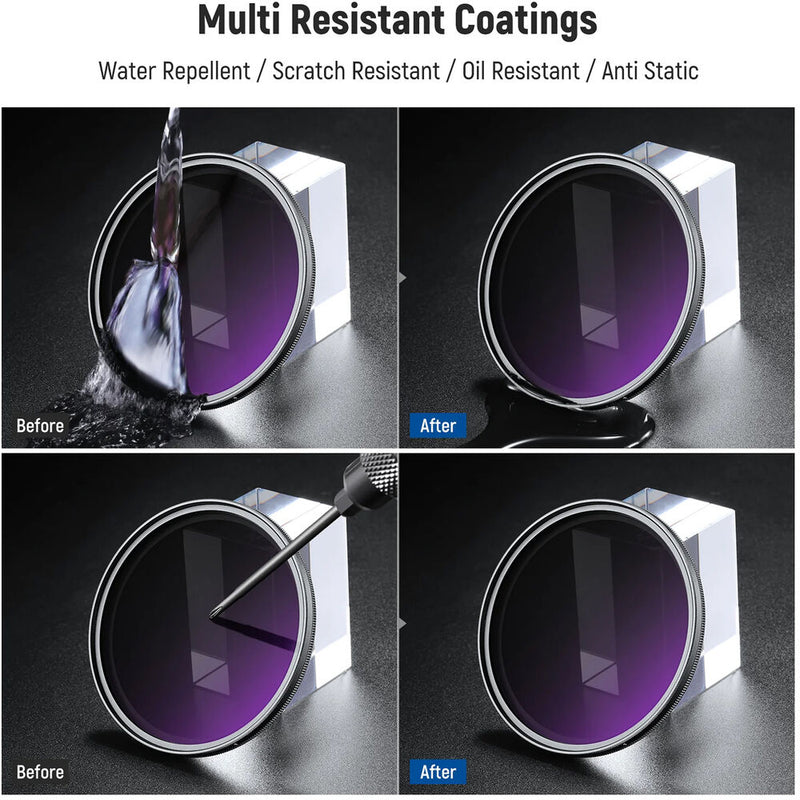 Neewer MRC Variable ND Filter with Lens Cap (67mm, 1 to 9-Stop)