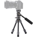 Tilta VT03 Tabletop Video Fluid Head with 1-Stage Carbon Fiber Tripod Legs (Space Gray)