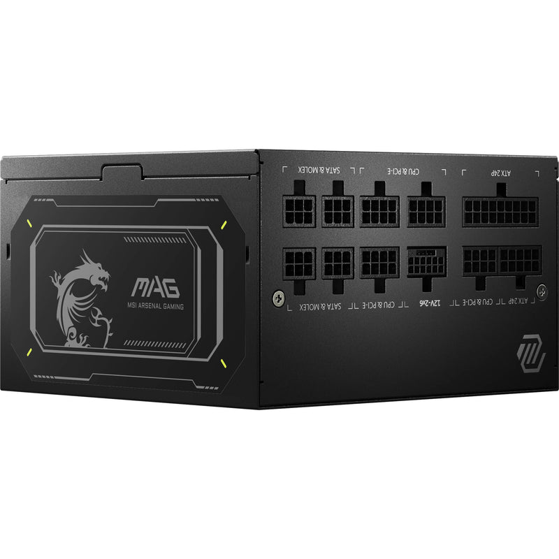MSI MAG A850GL PCIE5 II 850W 80 PLUS Gold Modular Power Supply