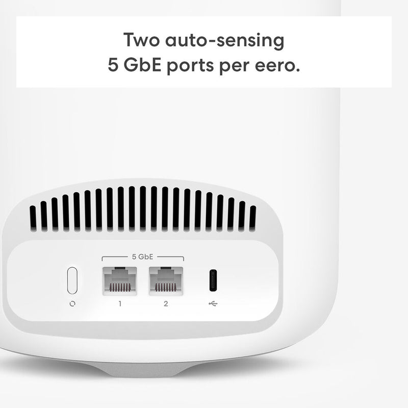 eero Pro 7 BE3900 Wireless Tri-Band 5G 2-Piece Mesh Wi-Fi 7 System