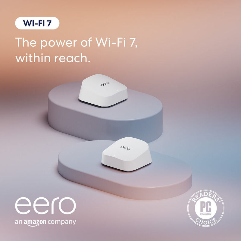 eero 7 BE1800 Wireless Dual-Band 2.5G 2-Piece Mesh Wi-Fi 7 System