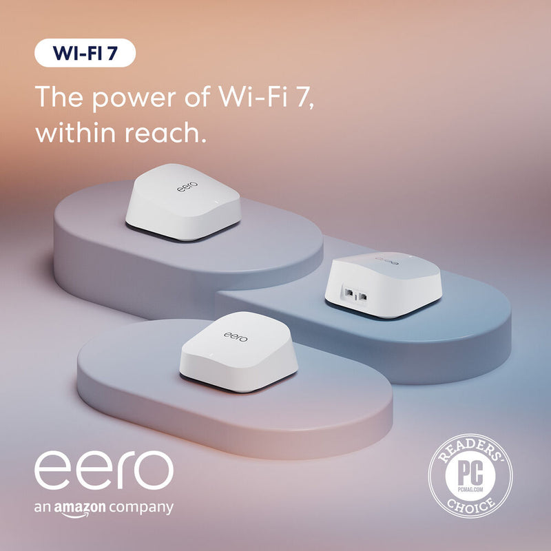 eero 7 BE1800 Wireless Dual-Band 2.5G 3-Piece Mesh Wi-Fi 7 System