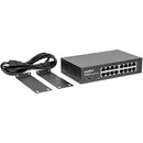 Rocstor JetConnect JC16 16-Port Gigabit Unmanaged Network Switch