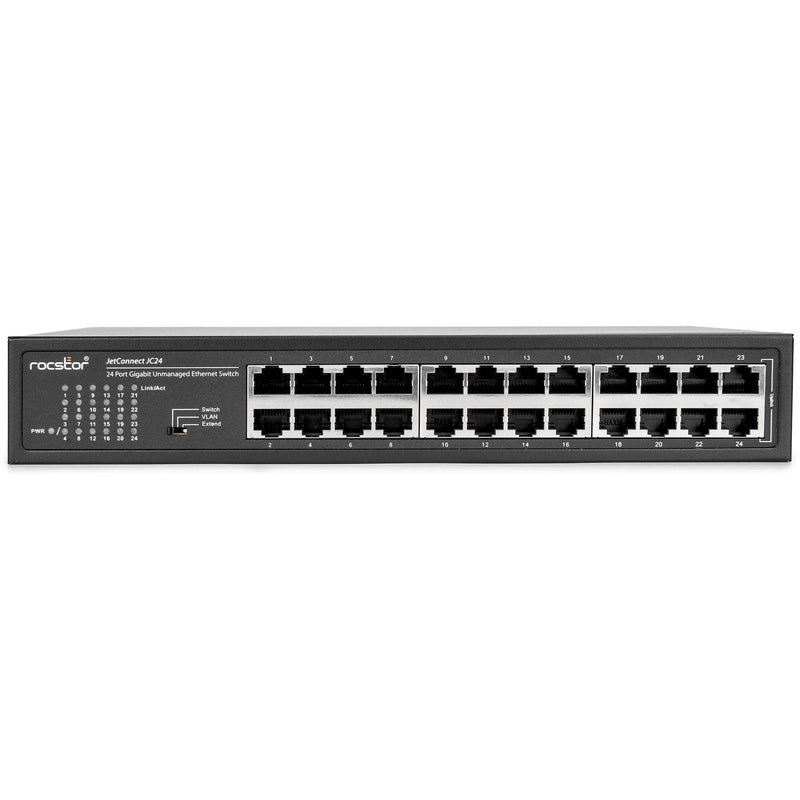 Rocstor JetConnect JC24 24-Port Gigabit Unmanaged Network Switch
