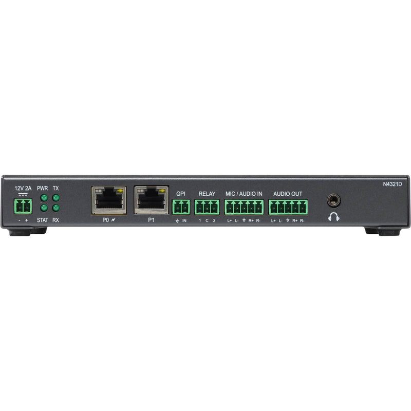 AMX N4321D Audio-over-IP Transceiver with Dante and AES67