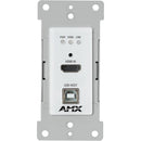 AMX DXLink 4K60 HDMI Wall Plate Transmitter (White)