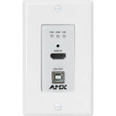 AMX DXLink 4K60 HDMI Wall Plate Transmitter (White)