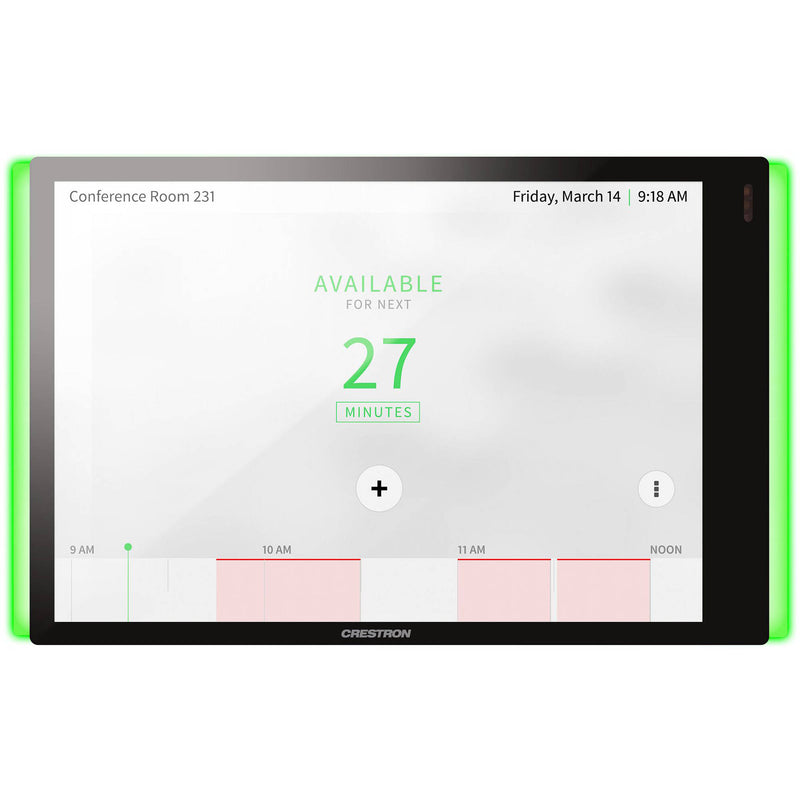 Crestron TSS-770-B-S-LB 7" Touchscreen Room Scheduling Monitor with Light Bar Kit (Black)