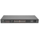 Rocstor SolidConnect SCM20 16-Port PoE+ Gigabit L2 Managed Ethernet Switch