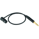 Cable Techniques Low-Profile Right Angle XLR-3F to Straight 1/4" TRS Male Patch Cable (18")