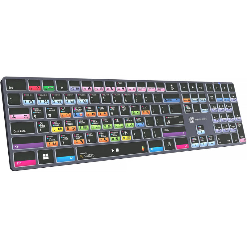 Logickeyboard FL Studio TITAN Wireless Backlit US English Keyboard for Windows