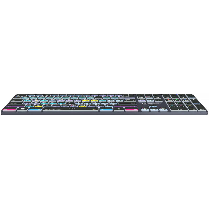 Logickeyboard Davinci Resolve Classic TITAN Wireless Backlit US English Keyboard for Windows