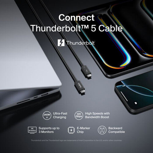 Belkin Connect Thunderbolt 5 Cable (3.3')
