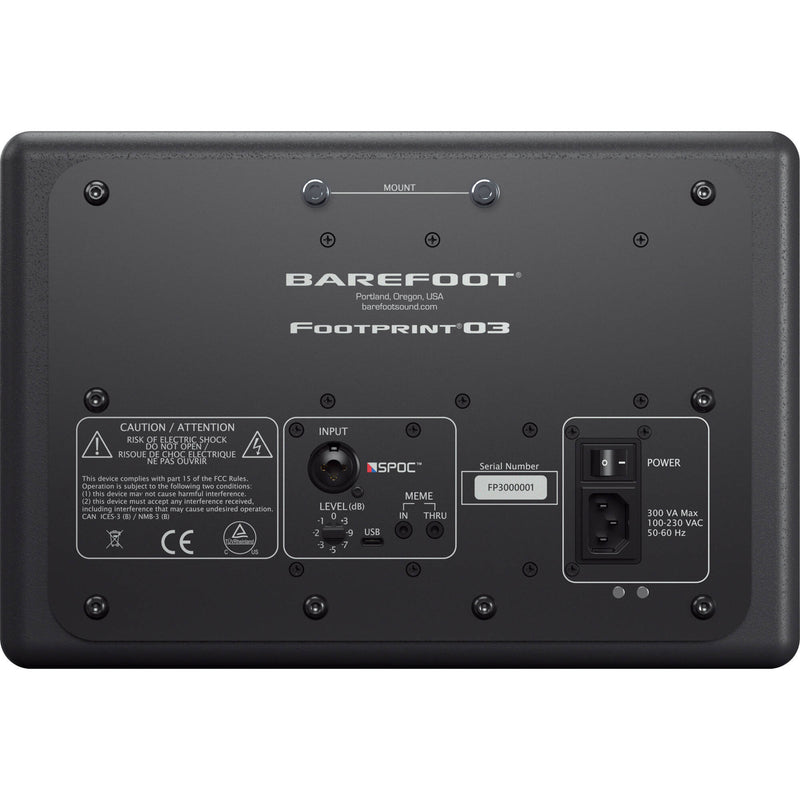 BAREFOOT SOUND Footprint03 3-Way 6.5" Active Studio Monitor (Pair)