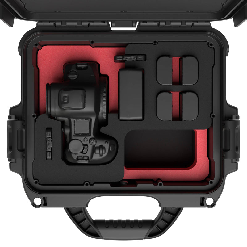 Foama Compact Camera Case for Canon EOS R5, R5 II, R6, R6 II, R7 (Red Insert)