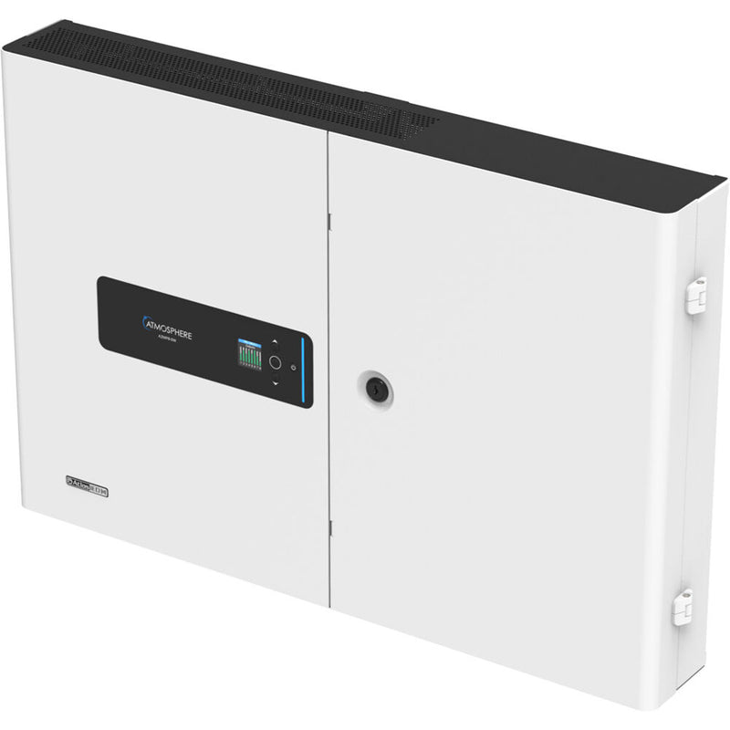 AtlasIED AZMP8-DW Atmosphere 8-Zone Signal Processor with 1200W Amplifier and Dante in Wall Mount Cabinet