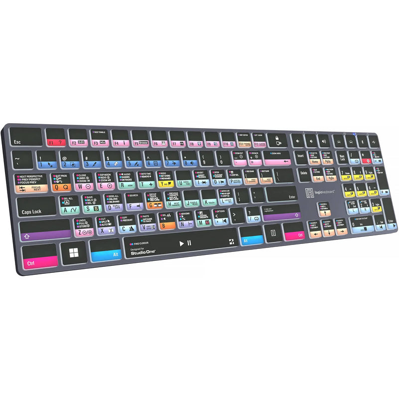 Logickeyboard Presonus Studio One TITAN Wireless Backlit US English Keyboard for Windows